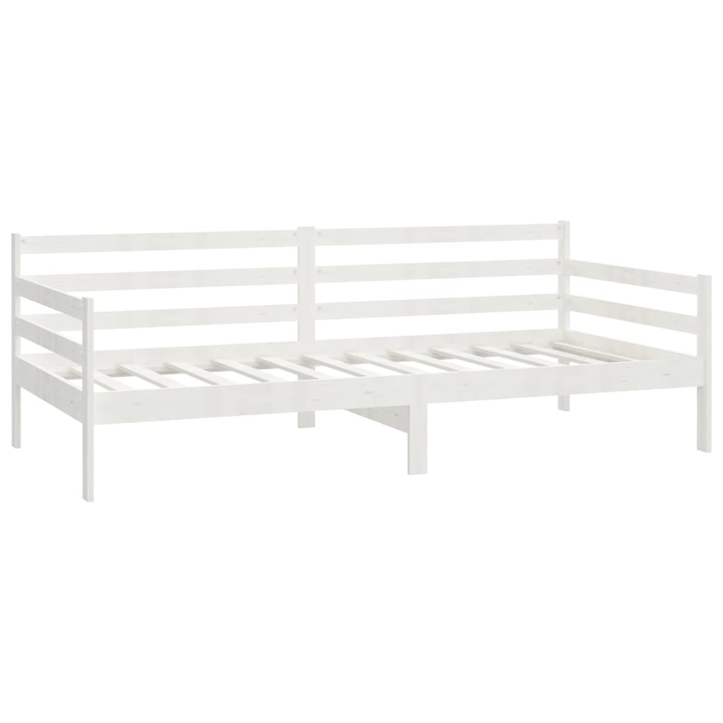 Slaapbank Massief Grenenhout 90X200 Cm Wit