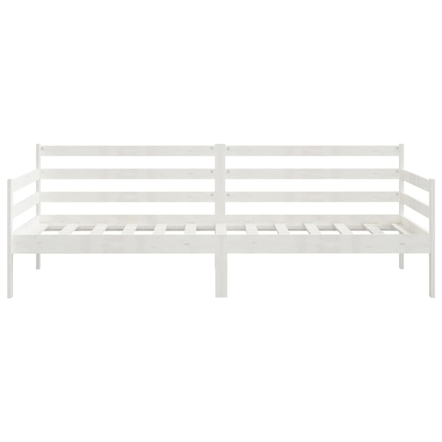 Slaapbank Massief Grenenhout 90X200 Cm Wit