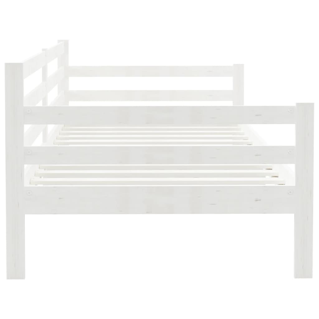 Slaapbank Massief Grenenhout 90X200 Cm Wit