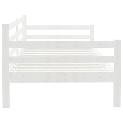 Slaapbank Massief Grenenhout 90X200 Cm Wit