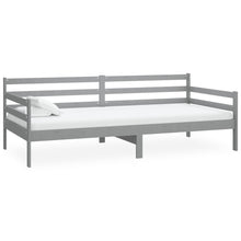 Slaapbank Massief Grenenhout 90X200 Cm Grijs