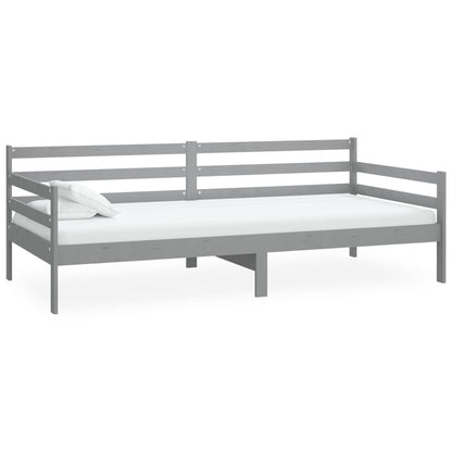 Slaapbank Massief Grenenhout 90X200 Cm Grijs
