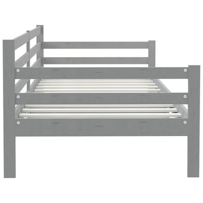 Slaapbank Massief Grenenhout 90X200 Cm Grijs