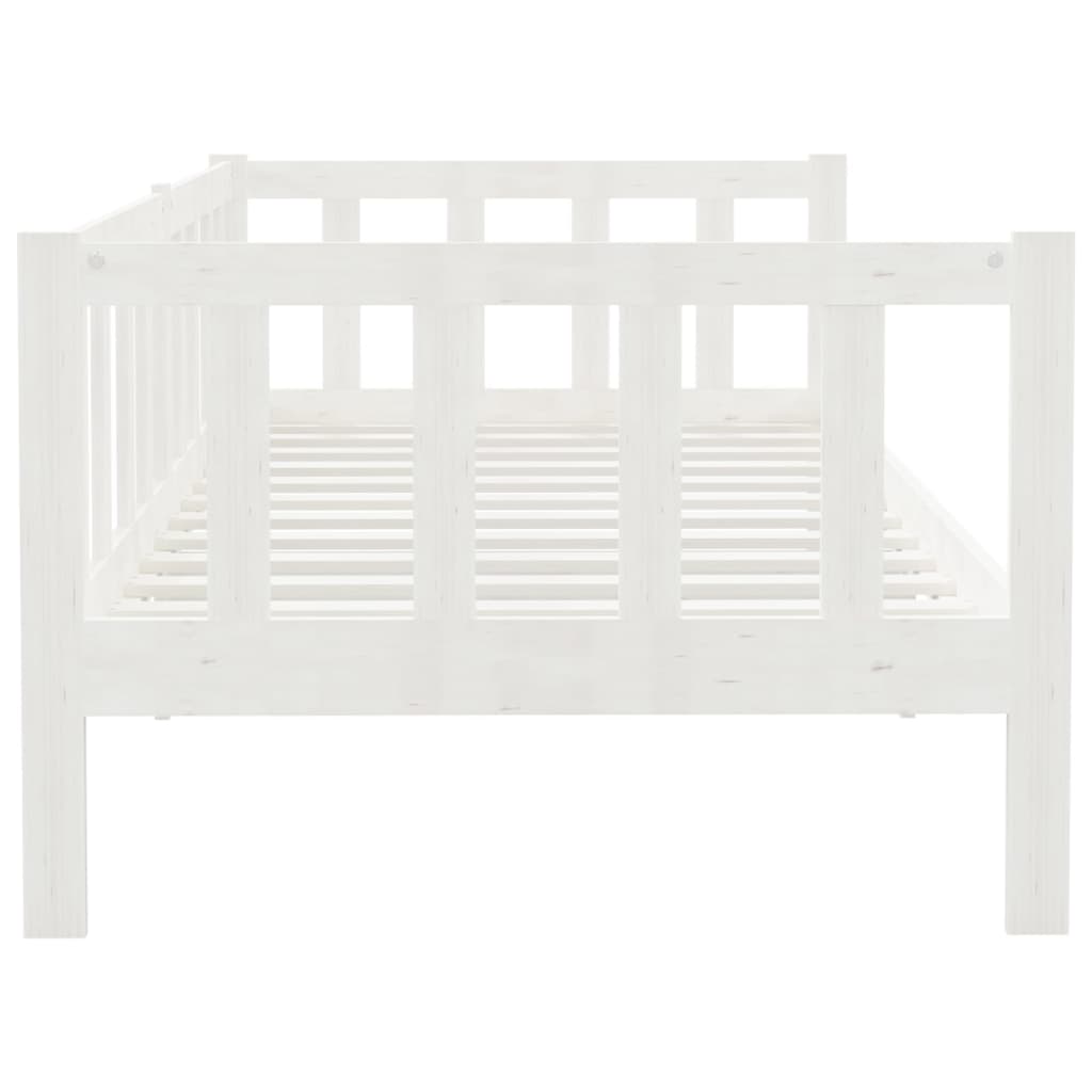 Bedbank Massief Grenenhout 90X200 Cm Wit