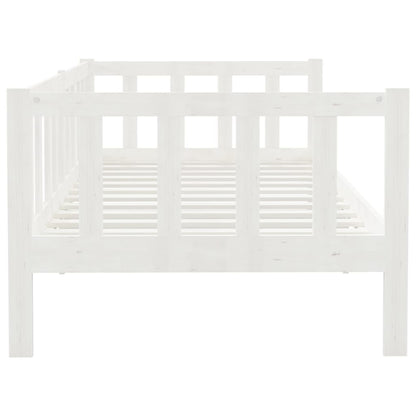 Bedbank Massief Grenenhout 90X200 Cm Wit