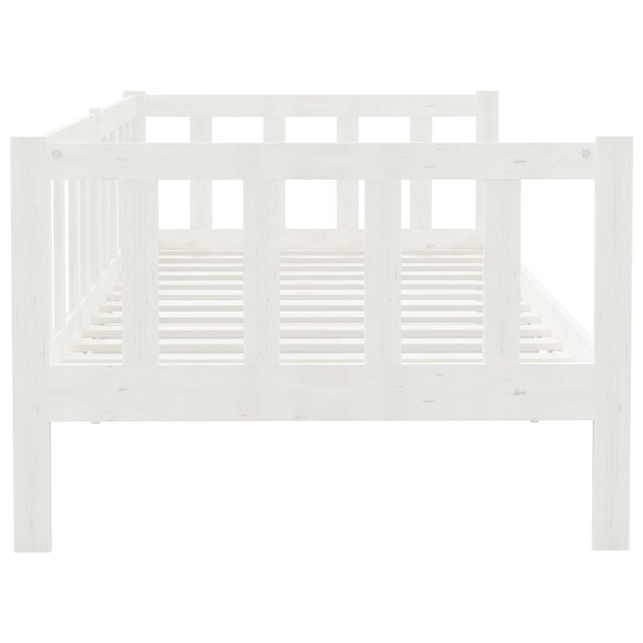 Bedbank Massief Grenenhout 90X200 Cm Wit