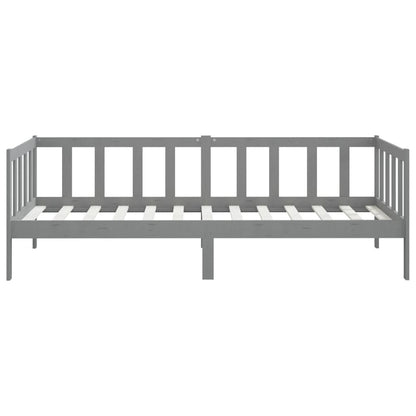 Bedbank Massief Grenenhout 90X200 Cm Grijs