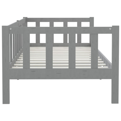Bedbank Massief Grenenhout 90X200 Cm Grijs