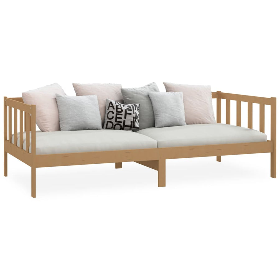 Bedbank Massief Grenenhout 90X200 Cm Honingbruin