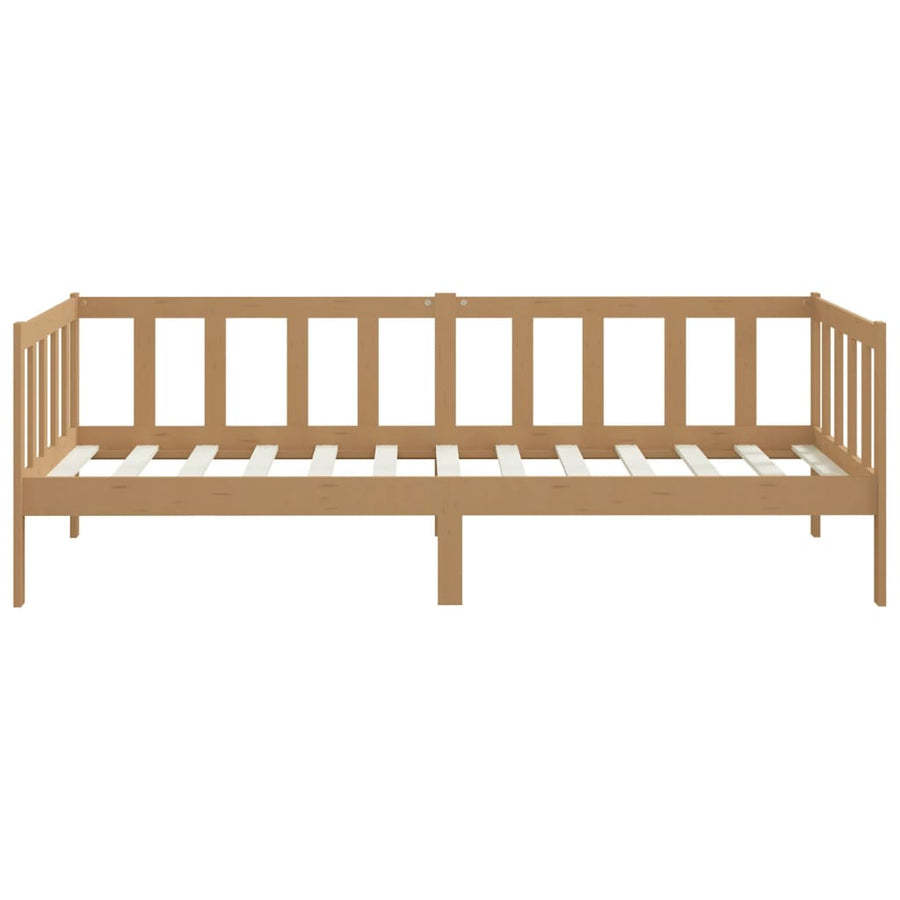 Bedbank Massief Grenenhout 90X200 Cm Honingbruin