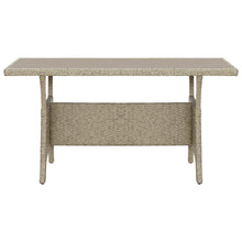 Tuintafel Poly Rattan Grijs
