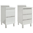 Keukenkast roestvrij staal 50x60x96 cm 2 stuks