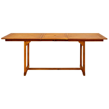 Tuintafel (50-200)X00X75 Cm Massief Acaciahout 200 x 100 x 75 cm Rechthoekig
