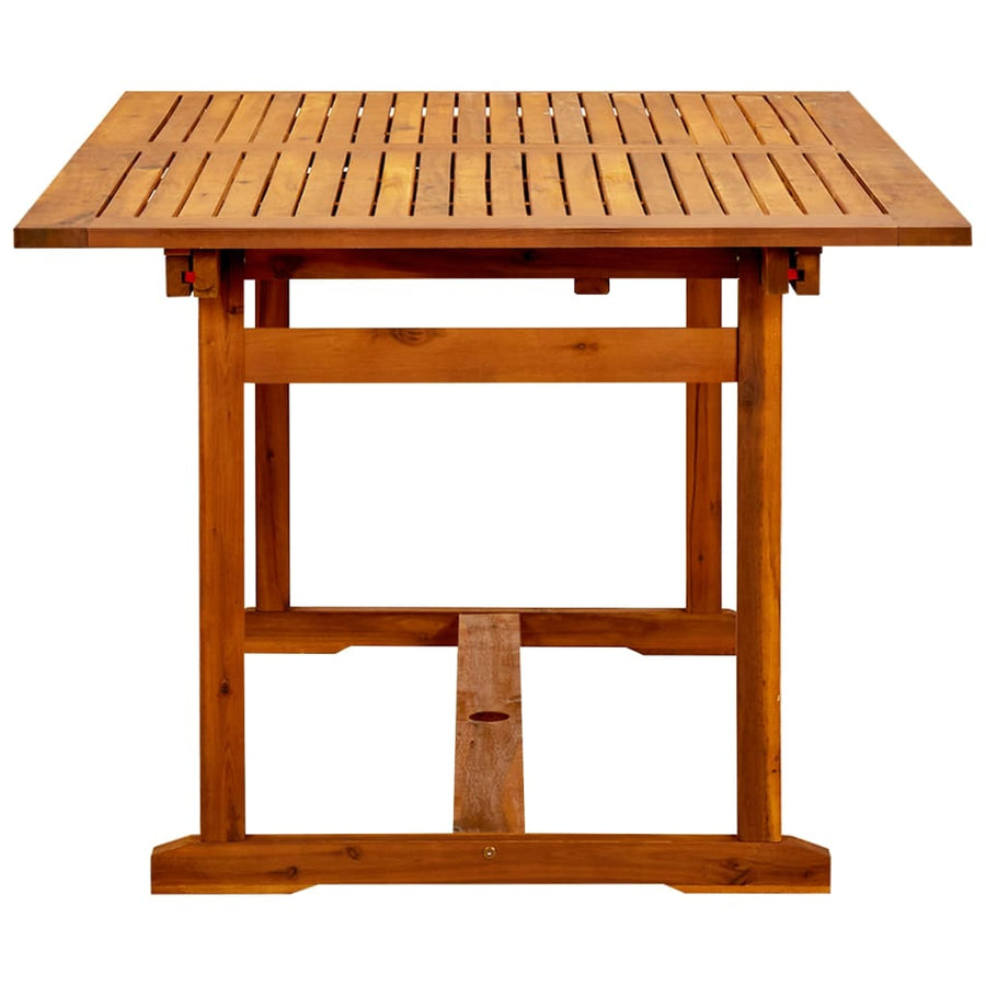 Tuintafel (50-200)X00X75 Cm Massief Acaciahout 200 x 100 x 75 cm Rechthoekig