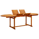 Tuintafel massief acaciahout 160-240x100x75 cm