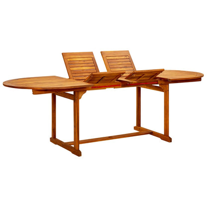 Tuintafel (160-240)X100X75 Cm Massief Acaciahout 240 x 100 x 75 cm