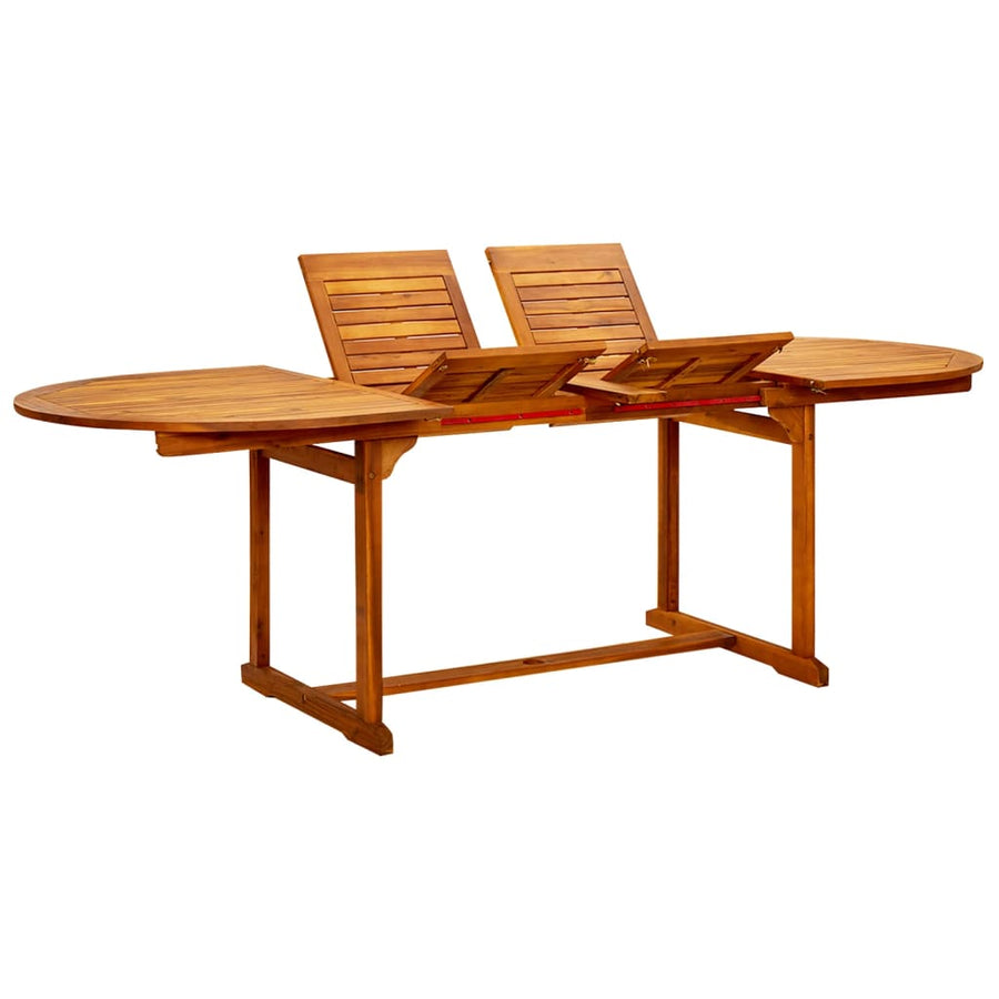 Tuintafel (160-240)X100X75 Cm Massief Acaciahout 240 x 100 x 75 cm