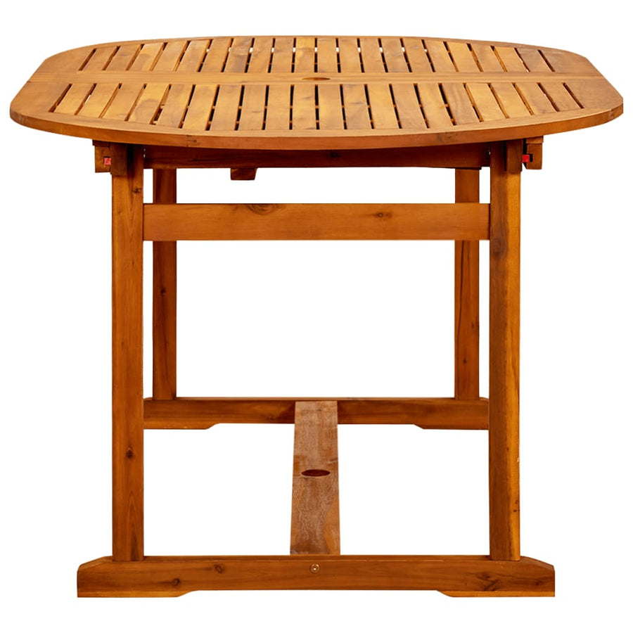 Tuintafel (160-240)X100X75 Cm Massief Acaciahout 240 x 100 x 75 cm