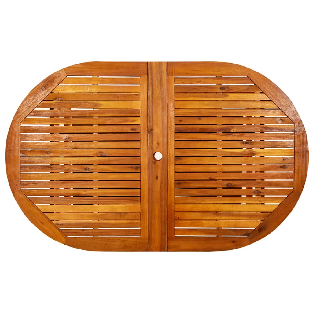 Tuintafel (160-240)X100X75 Cm Massief Acaciahout 240 x 100 x 75 cm