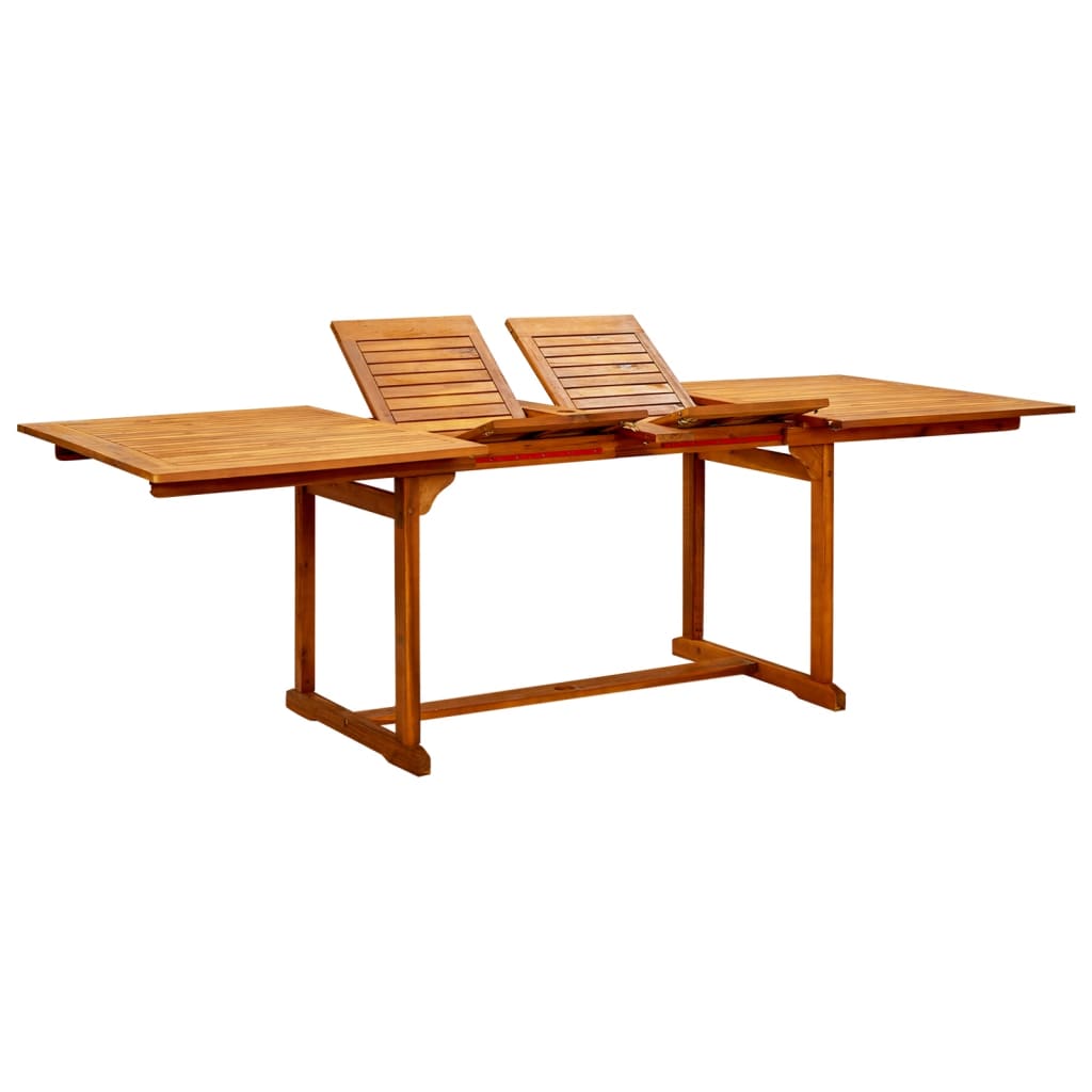 Tuintafel (160-240)X100X75 Cm Massief Acaciahout 240 x 100 x 75 cm
