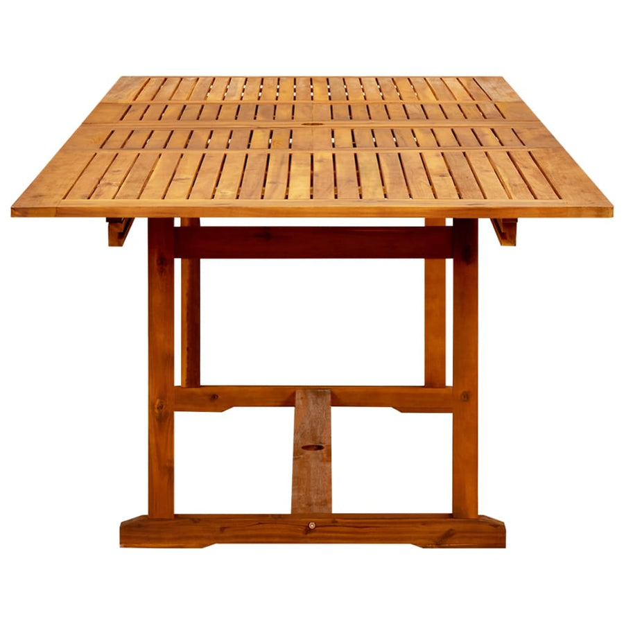 Tuintafel (160-240)X100X75 Cm Massief Acaciahout 240 x 100 x 75 cm