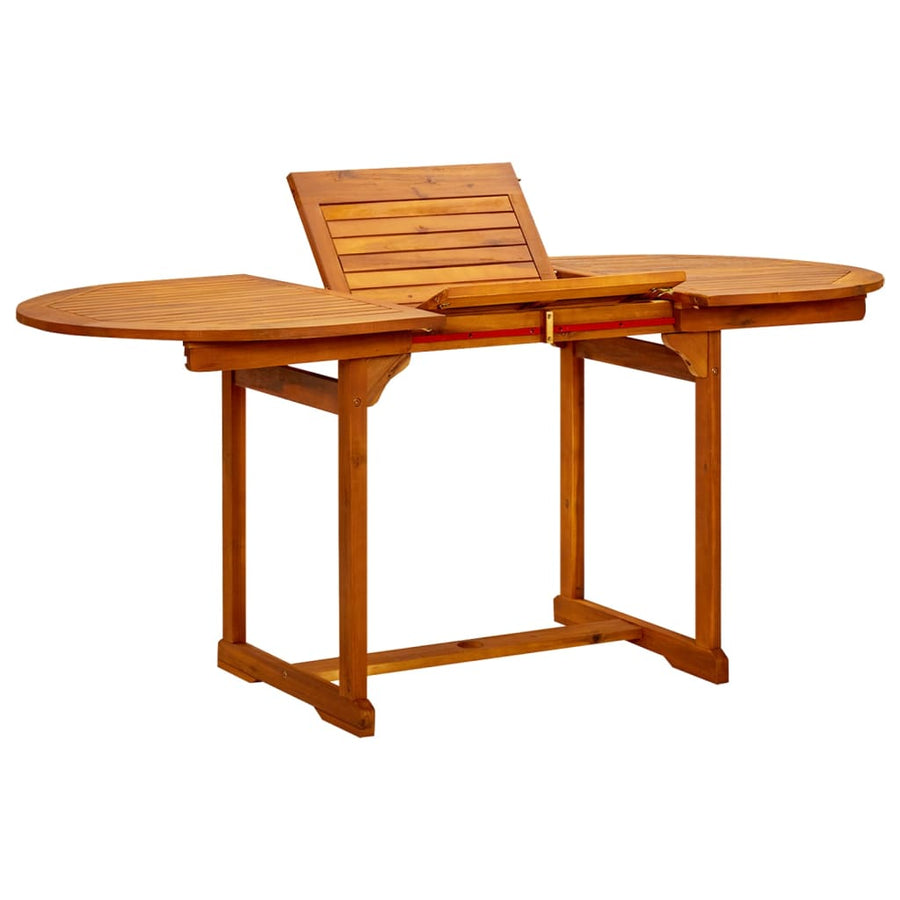 Tuintafel (20-70)X80X75 Cm Massief Acaciahout 170 x 80 x 75 cm ovaal