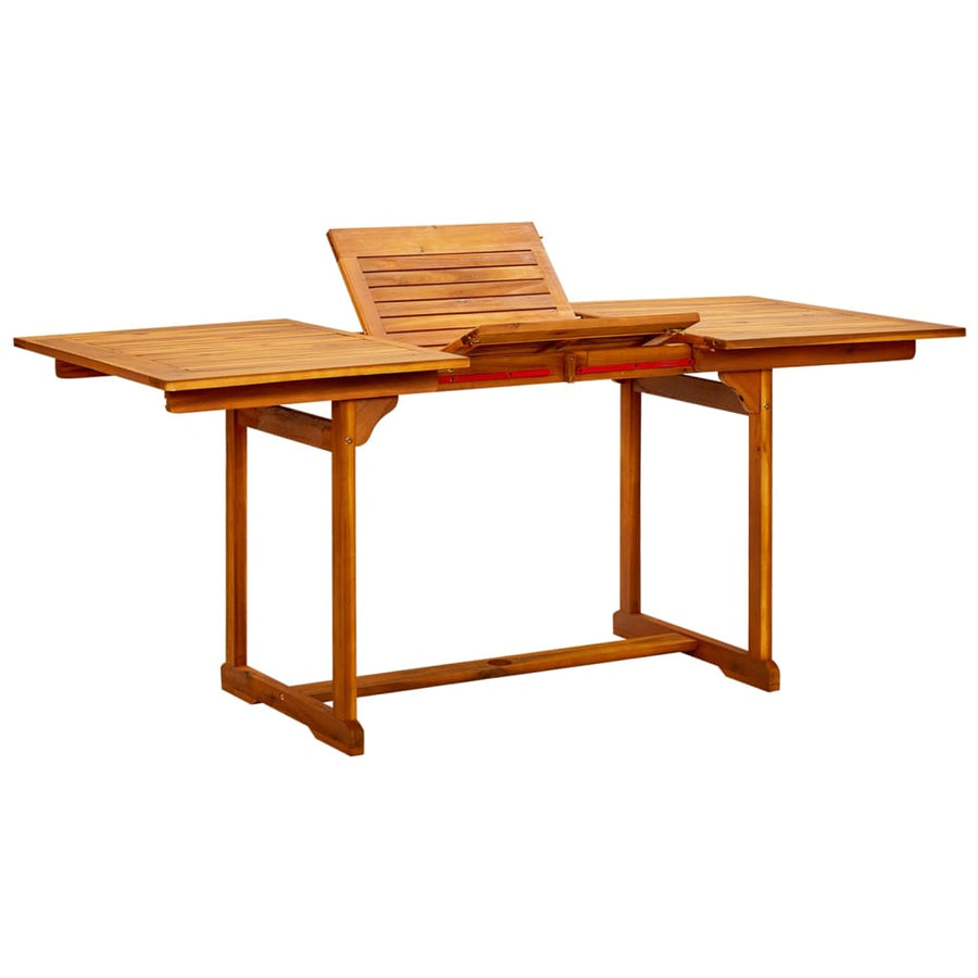 Tuintafel (20-70)X80X75 Cm Massief Acaciahout 170 x 80 x 75 cm Rechthoekig