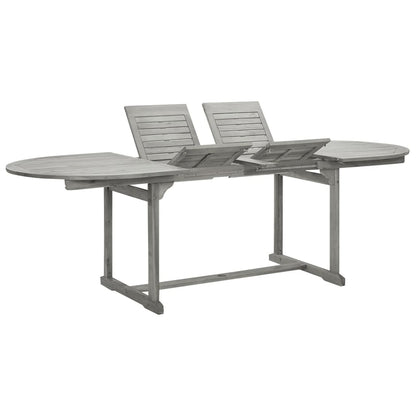 Tuintafel (60-240)X00X75 Cm Massief Acaciahout 240 x 100 x 75 cm ovaal