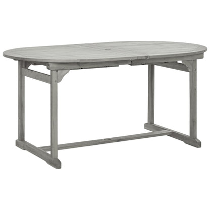 Tuintafel (60-240)X00X75 Cm Massief Acaciahout 240 x 100 x 75 cm ovaal