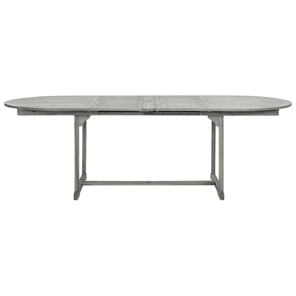 Tuintafel (60-240)X00X75 Cm Massief Acaciahout 240 x 100 x 75 cm ovaal