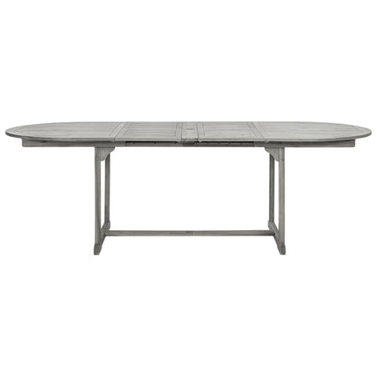 Tuintafel (60-240)X00X75 Cm Massief Acaciahout 240 x 100 x 75 cm ovaal
