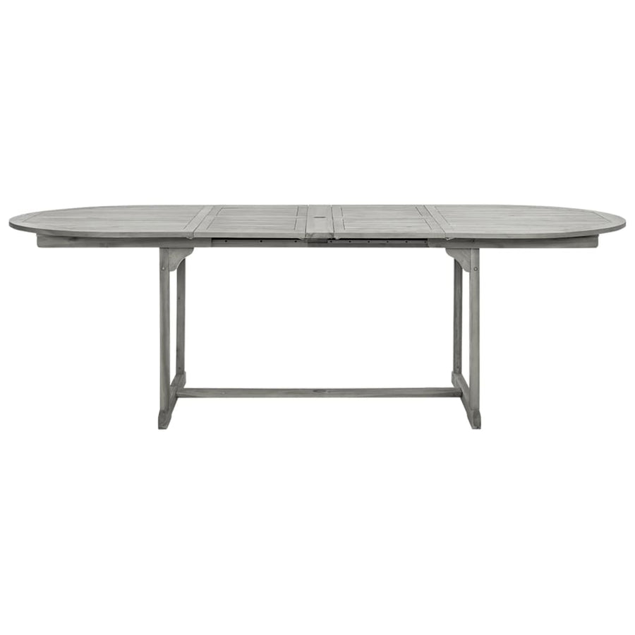 Tuintafel (60-240)X00X75 Cm Massief Acaciahout 240 x 100 x 75 cm ovaal