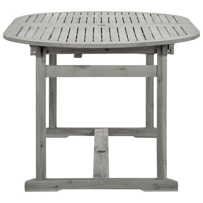 Tuintafel (60-240)X00X75 Cm Massief Acaciahout 240 x 100 x 75 cm ovaal
