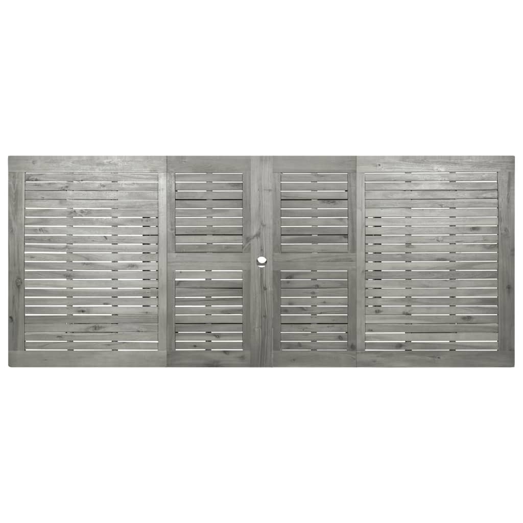 Tuintafel (60-240)X00X75 Cm Massief Acaciahout 240 x 100 x 75 cm Rechthoekig