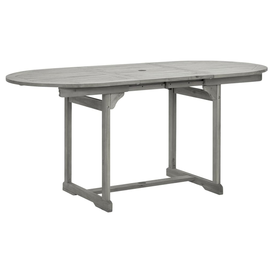 Tuintafel (20-70)X80X75 Cm Massief Acaciahout 170 x 80 x 75 cm ovaal