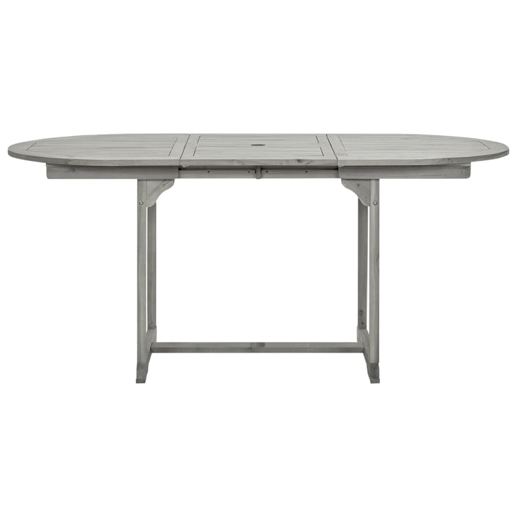 Tuintafel (20-70)X80X75 Cm Massief Acaciahout 170 x 80 x 75 cm ovaal