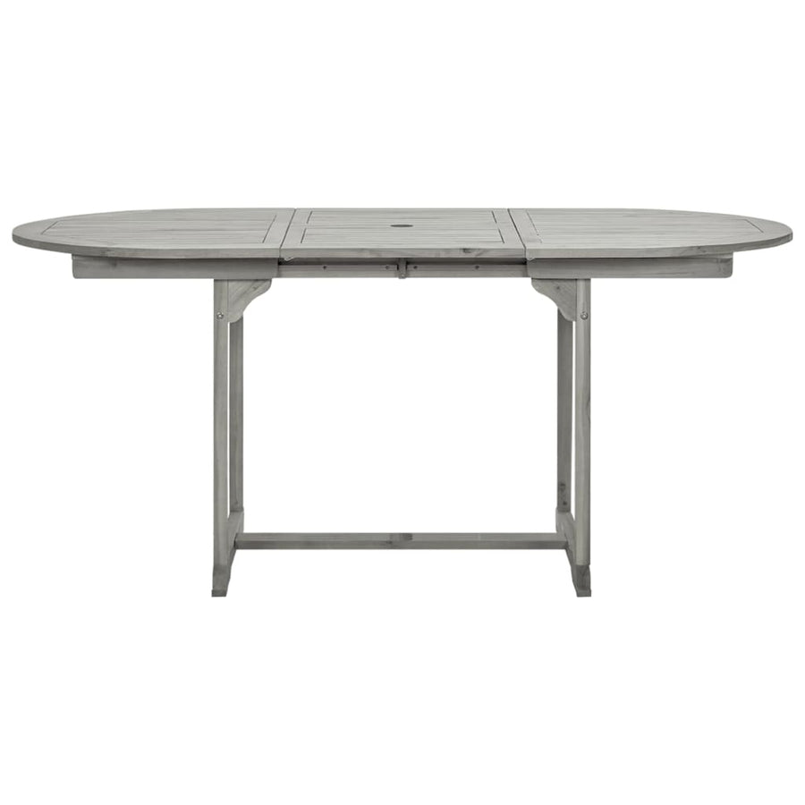 Tuintafel (20-70)X80X75 Cm Massief Acaciahout 170 x 80 x 75 cm ovaal