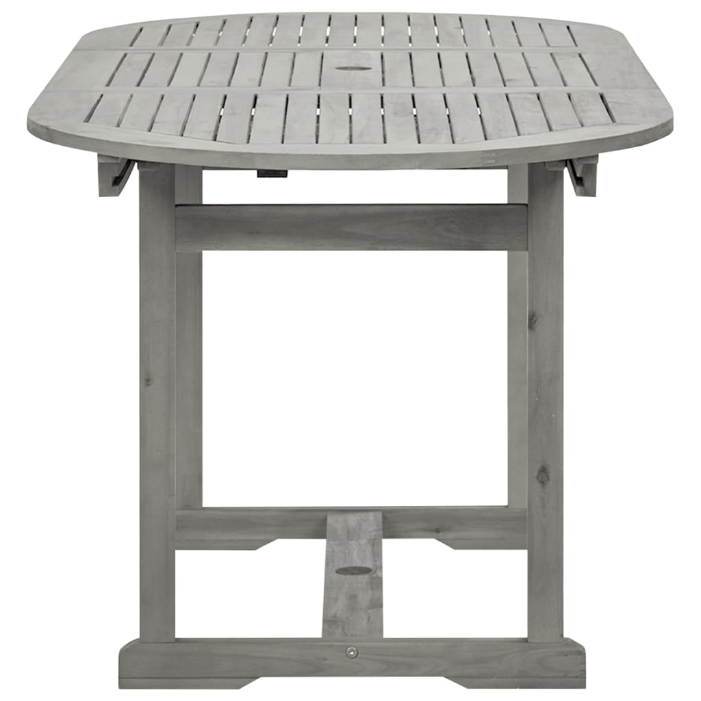 Tuintafel (20-70)X80X75 Cm Massief Acaciahout 170 x 80 x 75 cm ovaal