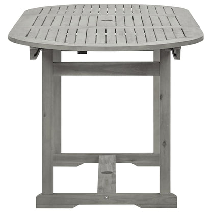 Tuintafel (20-70)X80X75 Cm Massief Acaciahout 170 x 80 x 75 cm ovaal