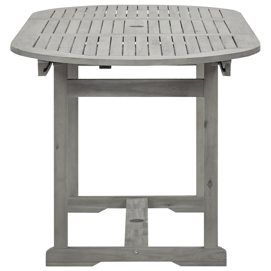 Tuintafel (20-70)X80X75 Cm Massief Acaciahout 170 x 80 x 75 cm ovaal