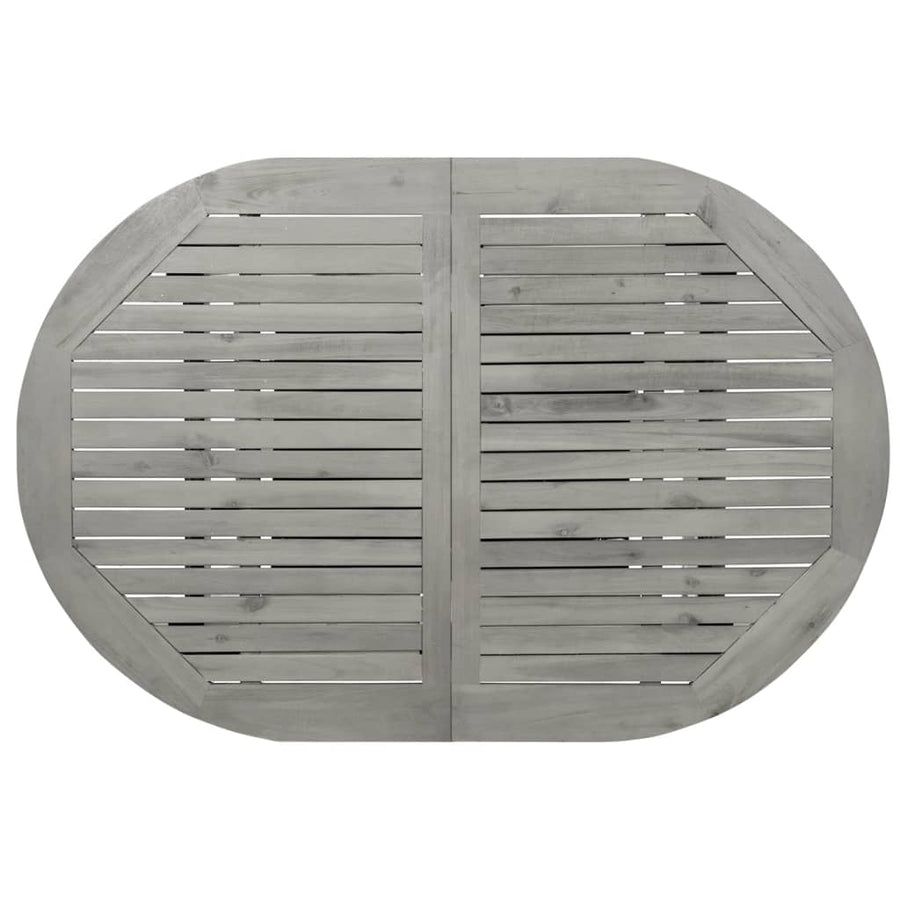Tuintafel (20-70)X80X75 Cm Massief Acaciahout 170 x 80 x 75 cm ovaal