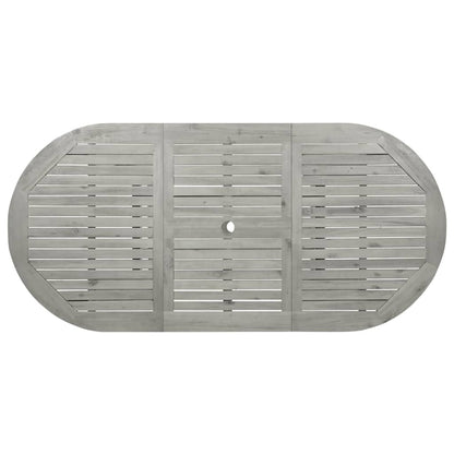 Tuintafel (20-70)X80X75 Cm Massief Acaciahout 170 x 80 x 75 cm ovaal