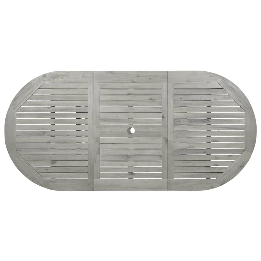 Tuintafel (20-70)X80X75 Cm Massief Acaciahout 170 x 80 x 75 cm ovaal
