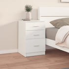Bedside table 40x40x63 cm treated wood white