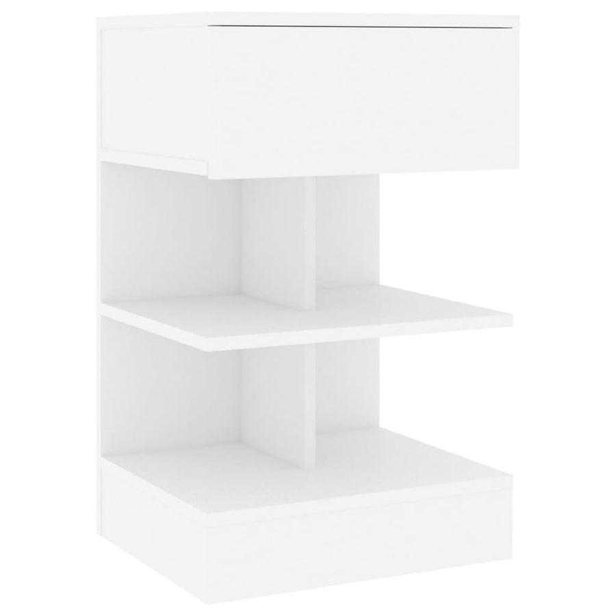 Nachtkastjes 40X35X65 Cm Bewerkt Hout 2 Wit