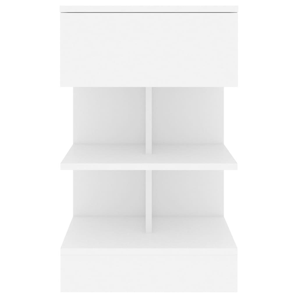 Nachtkastjes 40X35X65 Cm Bewerkt Hout 2 Wit