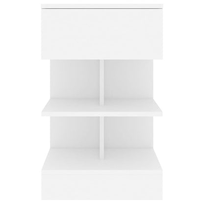 Nachtkastjes 40X35X65 Cm Bewerkt Hout 2 Wit