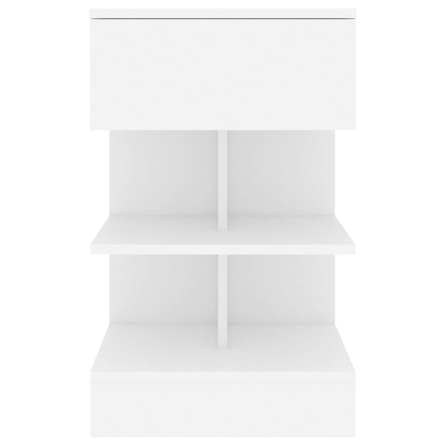 Nachtkastjes 40X35X65 Cm Bewerkt Hout 2 Wit