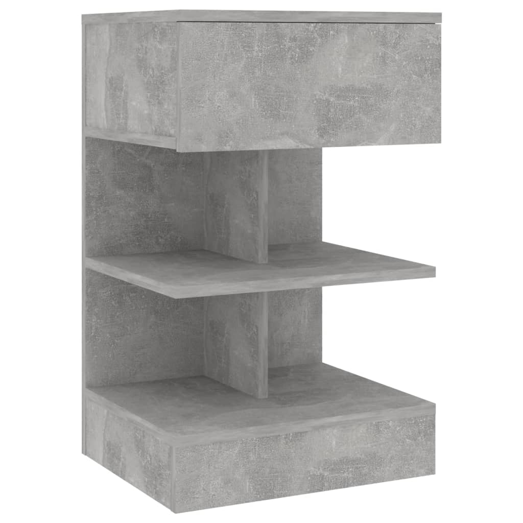 Nachtkastjes 40X35X65 Cm Spaanplaat 2 Betongrijs