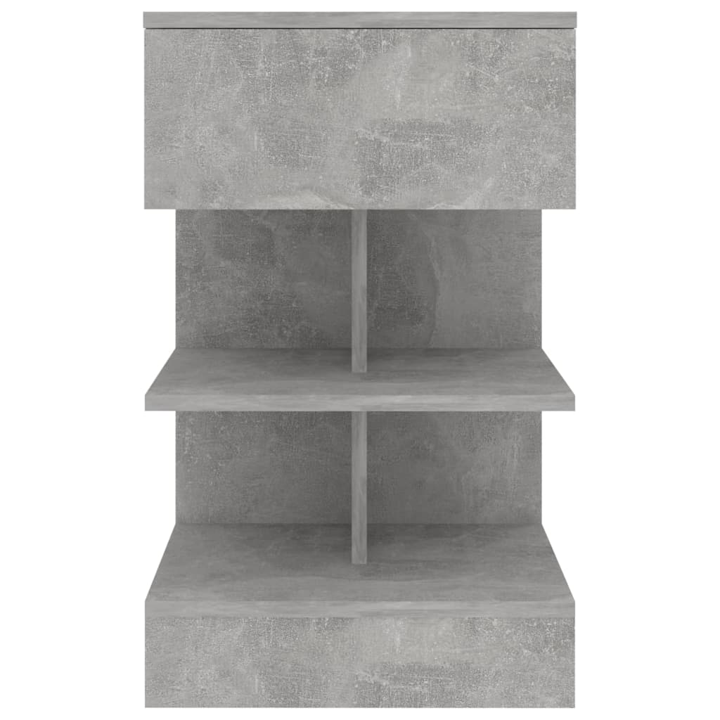 Nachtkastjes 40X35X65 Cm Spaanplaat 2 Betongrijs